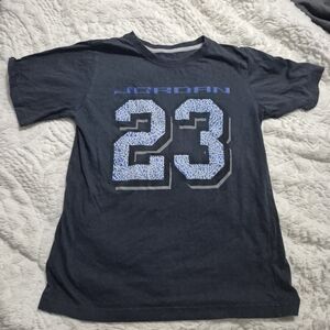 Jordan Kids Navy Blue Graphic T-Shirt